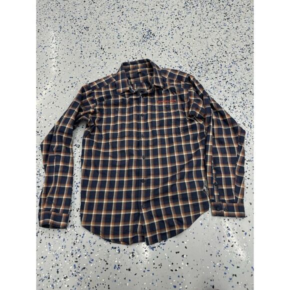 Patagonia Other - Patagonia Organic Cotton Plaid Shirt‎ Blue Orange Plaid Men's Medium Button Down